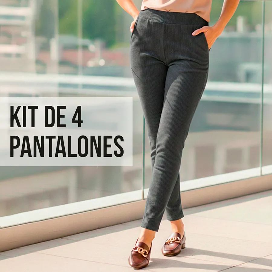 3308-2 KIT DE 4 PANTALONES 7673